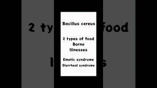 Bacillus Cereus Types of Illness Symptoms and Treatment [upl. by Ulrich788]