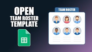 How to open team roster template in google sheets [upl. by Nekcarb]