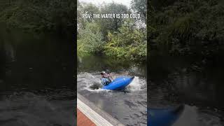 when you have to keep the summer focus in winter weather 🥺 📹 markkearneykayak [upl. by Neiviv]