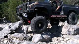 87 GMC JIMMY Crusher Edition Walk around and Rock Garden Crawling Trees Ranch Texas April 3 2011 [upl. by Aknahs432]