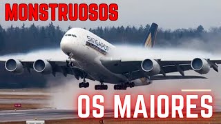 os 5 maiores AVIÕES DE PASSAGEIROS do mundo Números impressionantes  Tá no TOP 5 [upl. by Eldora961]