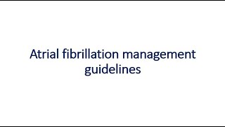 Atrial fibrillation management guidelines  Dr Emmanuel Fares [upl. by Gaivn]