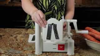 Paderno Spiral Vegetable Slicer aka vegetable spiralizer [upl. by Irihs]