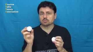 Plastic amp Celluloid Table Tennis Balls Compared Size and Roundness [upl. by Naiviv]