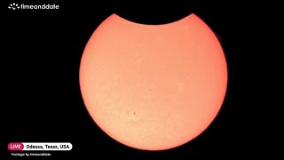 Annular solar eclipse has started in the US  See a timelapse [upl. by Haroun177]