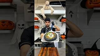 pumpkinsauce amp black Neapolitan pizza with burrata cheese recipe🍕🎃pizza cooking recipe shorts [upl. by Bayard]