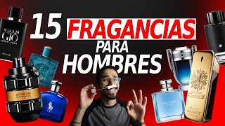 15 Fragancias Masculinas  IDEAS DE REGALOS para hombres para cualquier edad clima y presupuesto [upl. by Bahner]