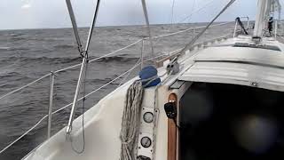 Sailing  Neuse RiverPamlico Storm Front Aug2013 [upl. by Ettenad]