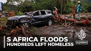 South Africa floods At least 21 killed and hundreds left homeless [upl. by Nottirb]