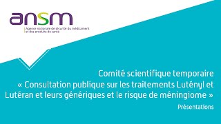 Consultation publique  Risque de méningiome sous Lutényl  Lutéran  Les présentations  2 nov 2020 [upl. by Ecarret]