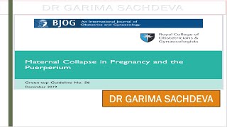 Gtg 56 maternal collapse in pregnancy and peurperium [upl. by Abrahams]