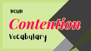 What does Contention mean [upl. by Cayla205]