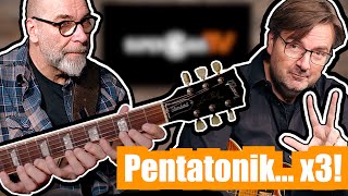 3 neue Pentatonik Sounds Recycle deine bekannten Fingersätze  SUPERGAIN TV 208 [upl. by Acinorrev]