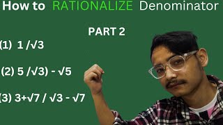 How to RATIONALIZE the Denominator  Class 9 CBSE  Rationalisation  NUMBER SYSTEM chapter 1 [upl. by Aij]