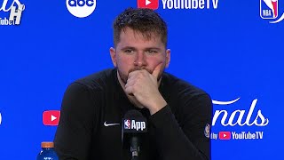 Luka Doncic talks Game 3 Loss vs Celtics FULL Postgame Interview 🎤 [upl. by Dodds]