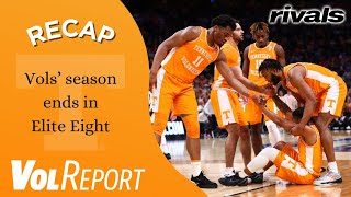 VolReport Tennessee basketballs season ends in the Elite Eight to Purdue [upl. by Ardnasyl789]