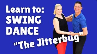 Easy Swing Dance Steps for Beginners  The Jitterbug [upl. by Eam]