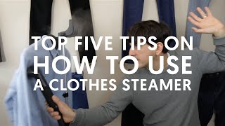 Top 5 Tips on How To Use A Clothes Steamer [upl. by Divine19]