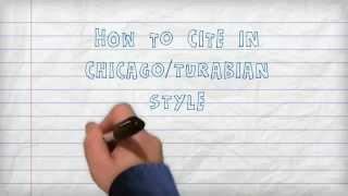 Citing  How to Cite in ChicagoTurabian Style A Three Minute Tutorial [upl. by Lebam]