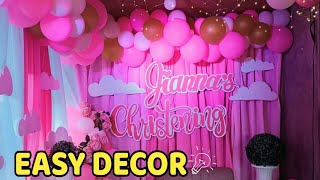 Christening Decorations Ideas for Baby Girl  Basic Design [upl. by Elora492]