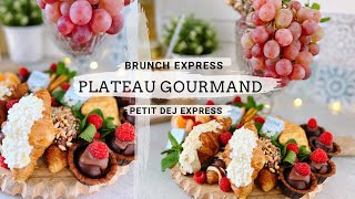 🥐BRUNCH EXPRESS  IDÉE PRÉSENTATION PLATEAU GOURMAND POUR LE PETIT DÉJEUNER 🧁 [upl. by Ainolloppa224]