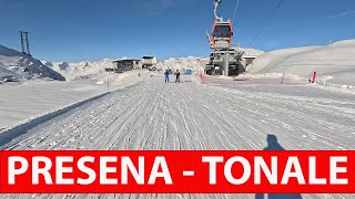 PASSO DEL TONALE  PRESENA GLACIER  BEST SKI RESORT  WINTER 2022  GOPRO 11  SKIER POV [upl. by Inalem]