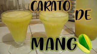 Jugo de mango verde  CARATO DE MANGO •Receta venezolana• [upl. by Nunciata]