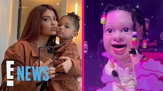 Kylie Jenner Throws EPIC Birthday Bash for Stormi amp Aire Featuring a Stormi Mascot  E News [upl. by Quirk]