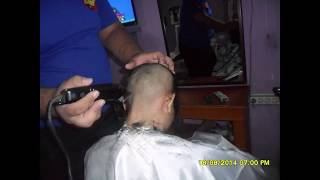 A Hairstylist Gets Headshave By Her Friend YA19112019 eXtreme Haircut [upl. by Anerak776]