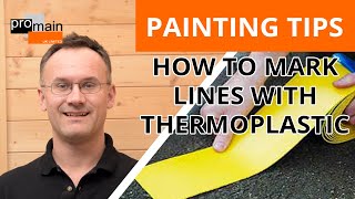 How To Mark Lines Using Thermoplastic  Thermoplastic Line Marking Rolls [upl. by Akcirahs36]