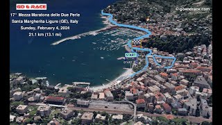 17° Mezza Maratona delle Due Perle 2024 vola sul percorso 3D della mezzamaratona [upl. by Ycaj687]