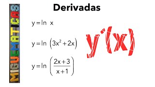 Derivadas  Derivada de la función logaritmo neperiano [upl. by Ennaitsirhc]