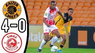 KAIZER CHIEFS VS SIMBA SC 4  0 GOALS AND EXTENDED HIGHLIGHTS [upl. by Greerson]