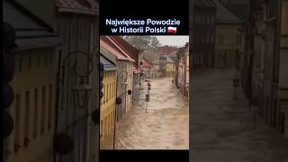 Największe Powodzie w Historii Polski 🇵🇱 poland polska top top5 powódź flood disaster shorts [upl. by Kerril]