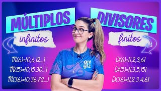 MÚLTIPLOS E DIVISORES  RESUMÃO  6º e 7º ano [upl. by Netsuj]