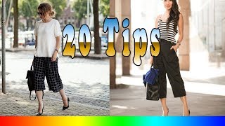 20 Style Tips On How To Wear Culottes [upl. by Rozek446]