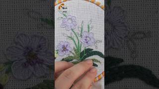 Stamen French knot stitch designs viralvideos videoshorts embroidery [upl. by Rovit]