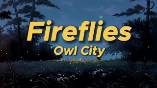 Owl City  Fireflies Lyrics [upl. by Ecinnahs607]