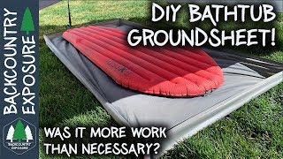 DIY Backpacking Gear  Bathtub Floor Groundsheet [upl. by Enenstein582]