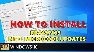 How to install KB4497165 Intel microcode updates for Windows 10 1903 and 1909 [upl. by Ynneb]