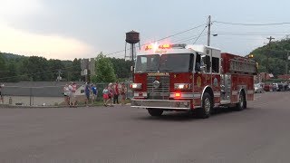 2019 SusquehannaPA Fire Department Carnival Firemans Parade 71919 [upl. by Notniuqal]