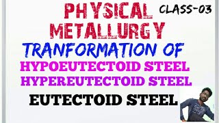 Transformation of hypoeutectoid hypereutectoid and eutectoid steel [upl. by Eignav]