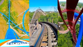 6 Awesome Roller Coasters at Kings Island OH Front Seat Roller Coaster POV [upl. by Inahpets]