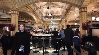 Exploring Londons Ultra Luxury Harrods Department Store  Christmas Season 2023 [upl. by Reham]