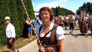 Bezirksmusikfest Unterreitnau Großer Festumzug am 1672023 [upl. by Lynus197]