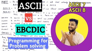 ASCII and EBCDIC  ASCII 7 and ASCII 8  ASCII vs EBCDIC [upl. by Shumway327]