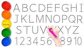 Learn ABCD Alphabets and numbers counting 123 Shapes for kids and Toddlers ABC English for Kids [upl. by Nido]