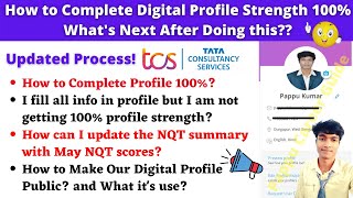 🔴TCS NQT 2021 How to Update Digital Profile Strength 100 in TCS iON Apply Jobs Using TCS NQT Score [upl. by Coughlin354]