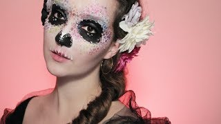 Colourful Easy Skull Makeup Tutorial [upl. by Ahseetal]