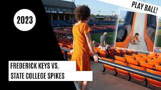 Frederick Keys vs State College Spikes  Minor League Baseball  Vlog 065  Casie Chilcote [upl. by Anan]